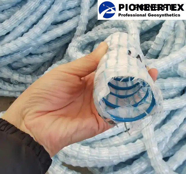 Геотекстильная обернутая, стальная проволочная конструкция мягкая и гибкая дренажная труба